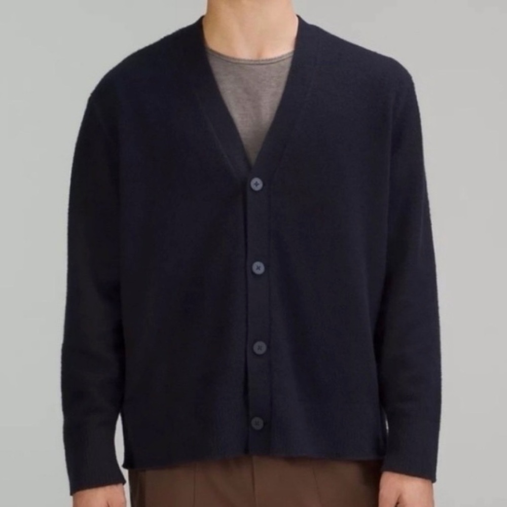 Lululemon Cotton Merino Wool Blend Cardigan size Large